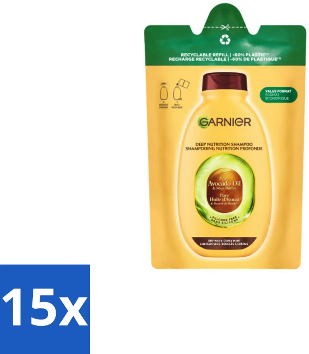 Garnier Loving Blends Shampoo Refill Avocado Olie & Shea Boter 250ml