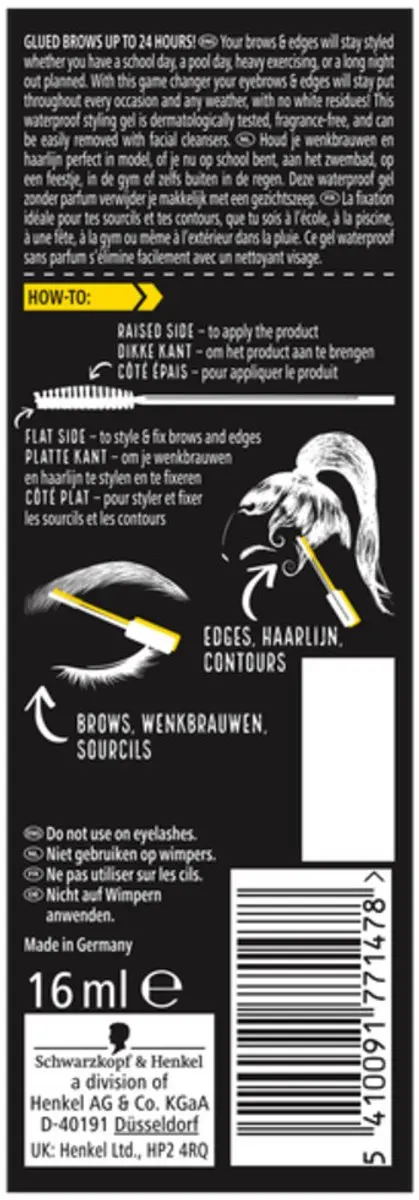 Got2B Wenkbrauwgel 4 Brows & Edges - 320ml - 20 Stuks