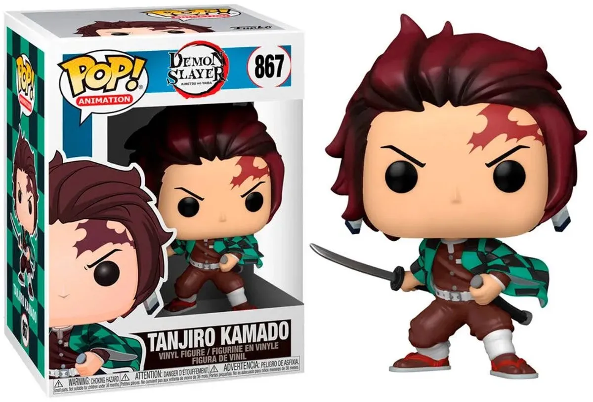 Funko POP! Demon Slayer Tanjiro Kamado Vinyl Figuur 9cm - Multicolor