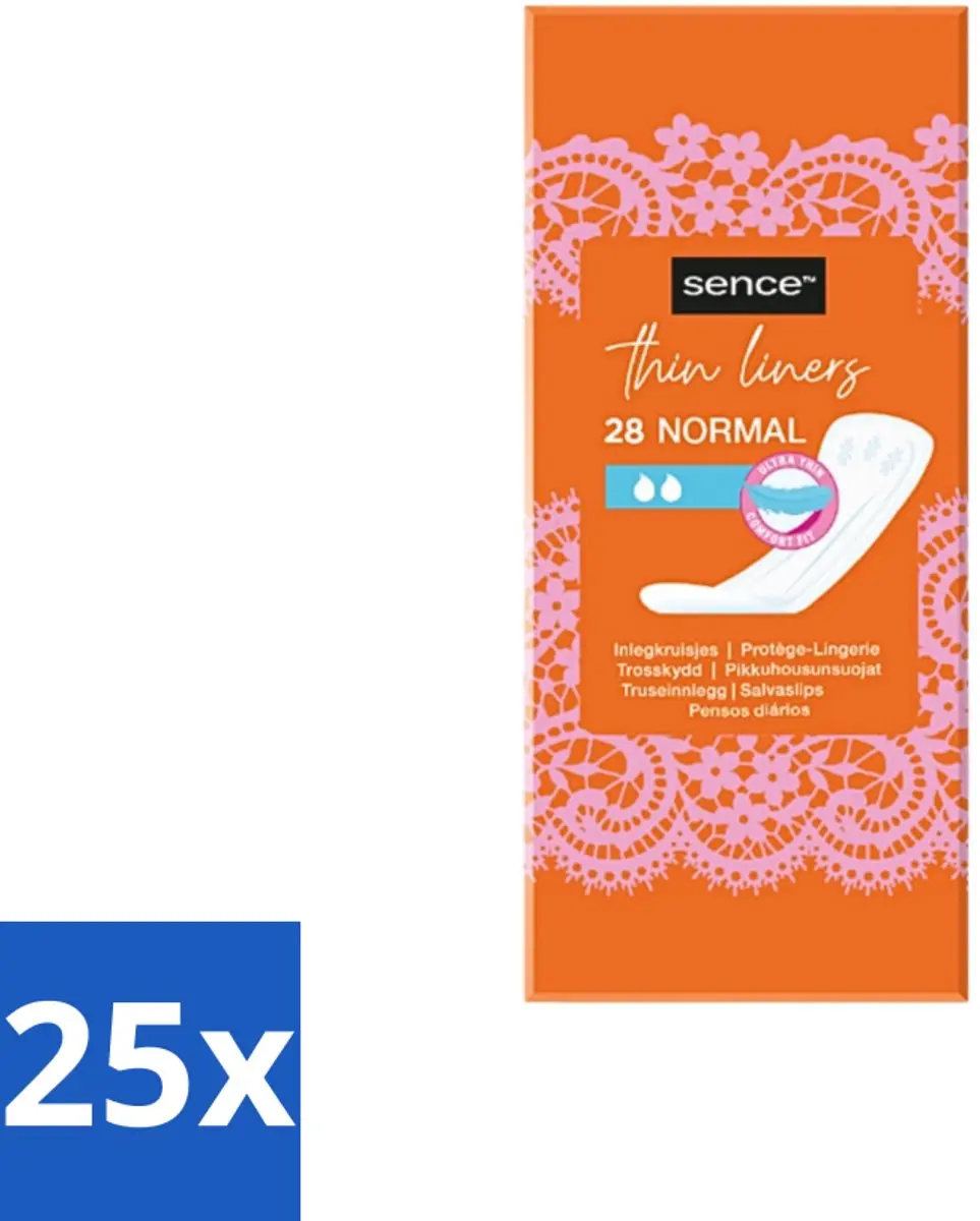 Sence Dagelijks Comfort Inlegkruisjes 25x28 Stuks