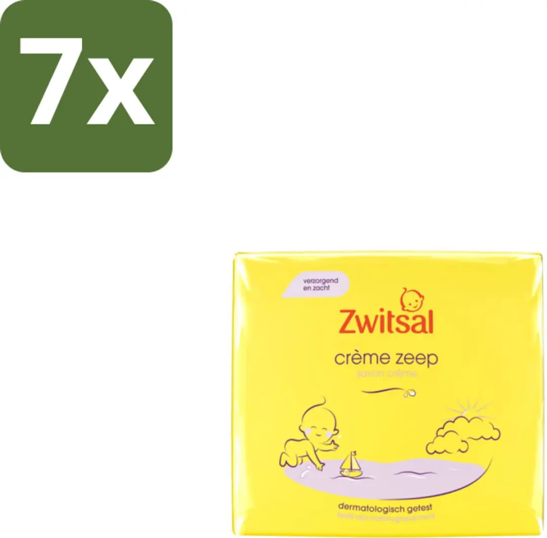 Zwitsal Crème Zeep Bulkverpakking 7 Stuks