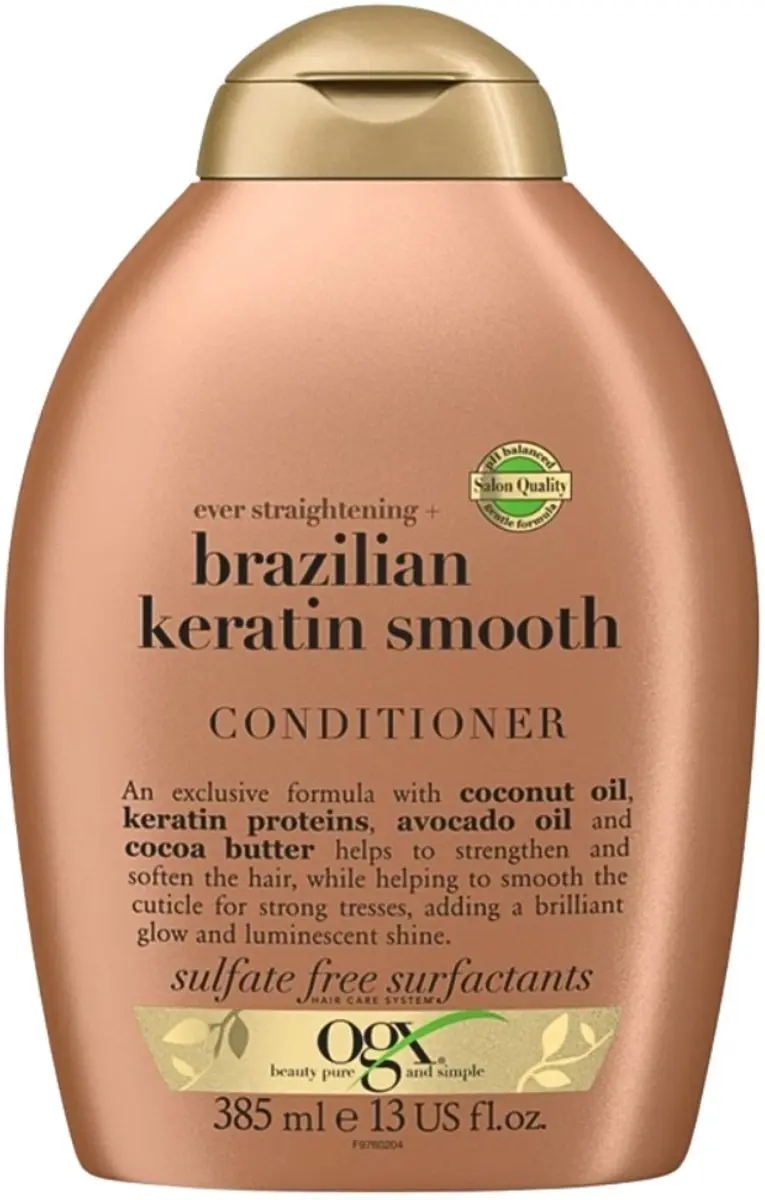 OGX Brazilian Keratin Smooth Conditioner 385ml - 4 Stuks