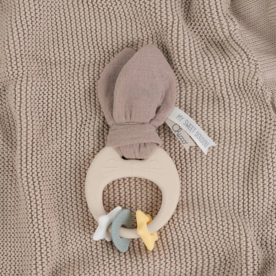 Chicco My Sweet Doudou Bijtring Konijn - 4 Stuks
