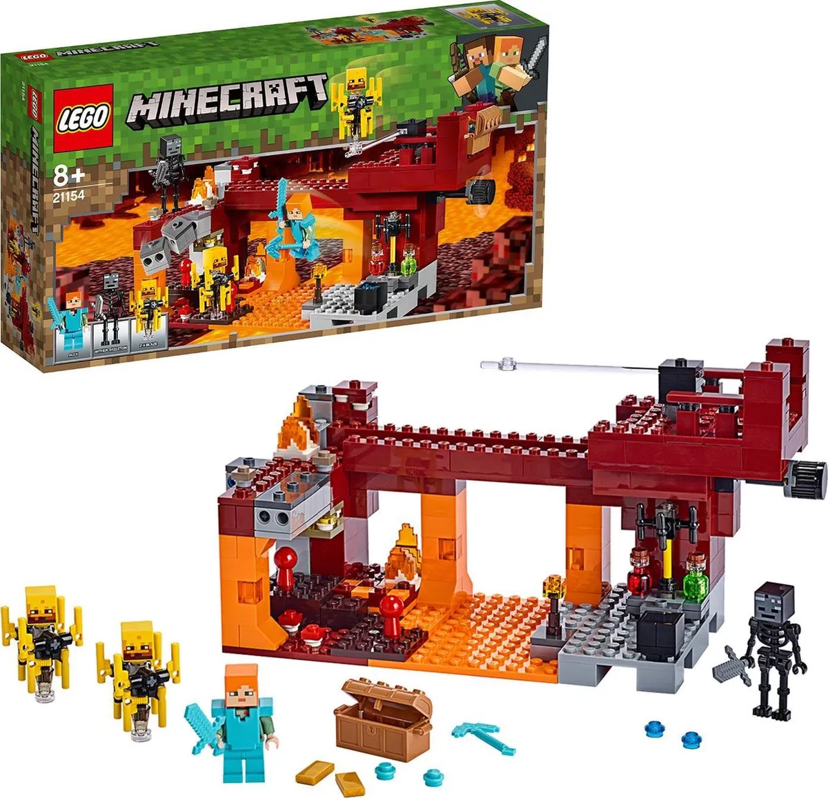 LEGO Minecraft De Blaze Brug 21154 - 372 Stukken