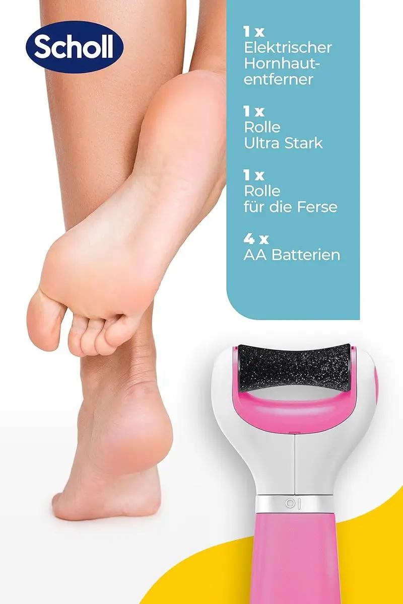 Scholl Velvet Smooth Eeltverwijderaar - 1x Batterij - Wit & Roze