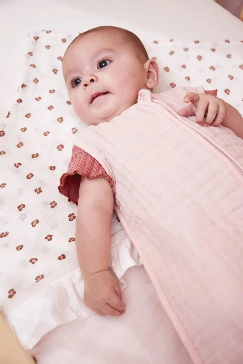 Meyco Baby Uni Baby Zomerslaapzak 90cm - 0.5 TOG - Soft Pink