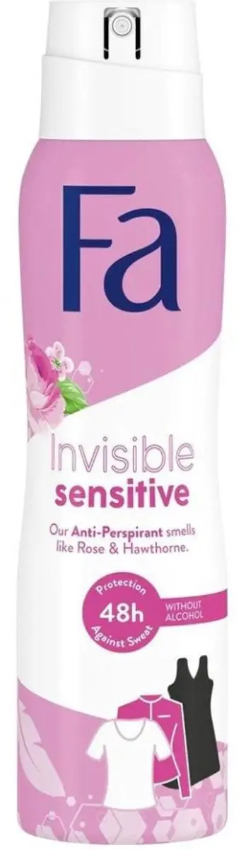 Fa Deodorant Spray Invisible Sensitive 150ml - 20 Stuks