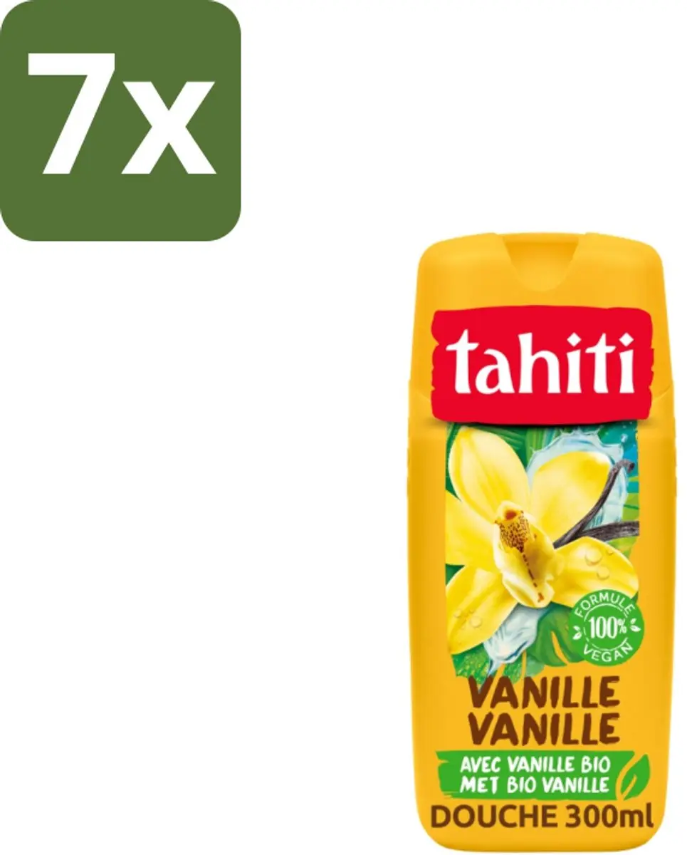 Tahiti Douchegel Vanille 315ml - 7 Stuks