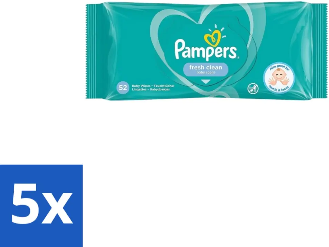 Pampers Fresh Clean Billendoekjes 52 Stuks