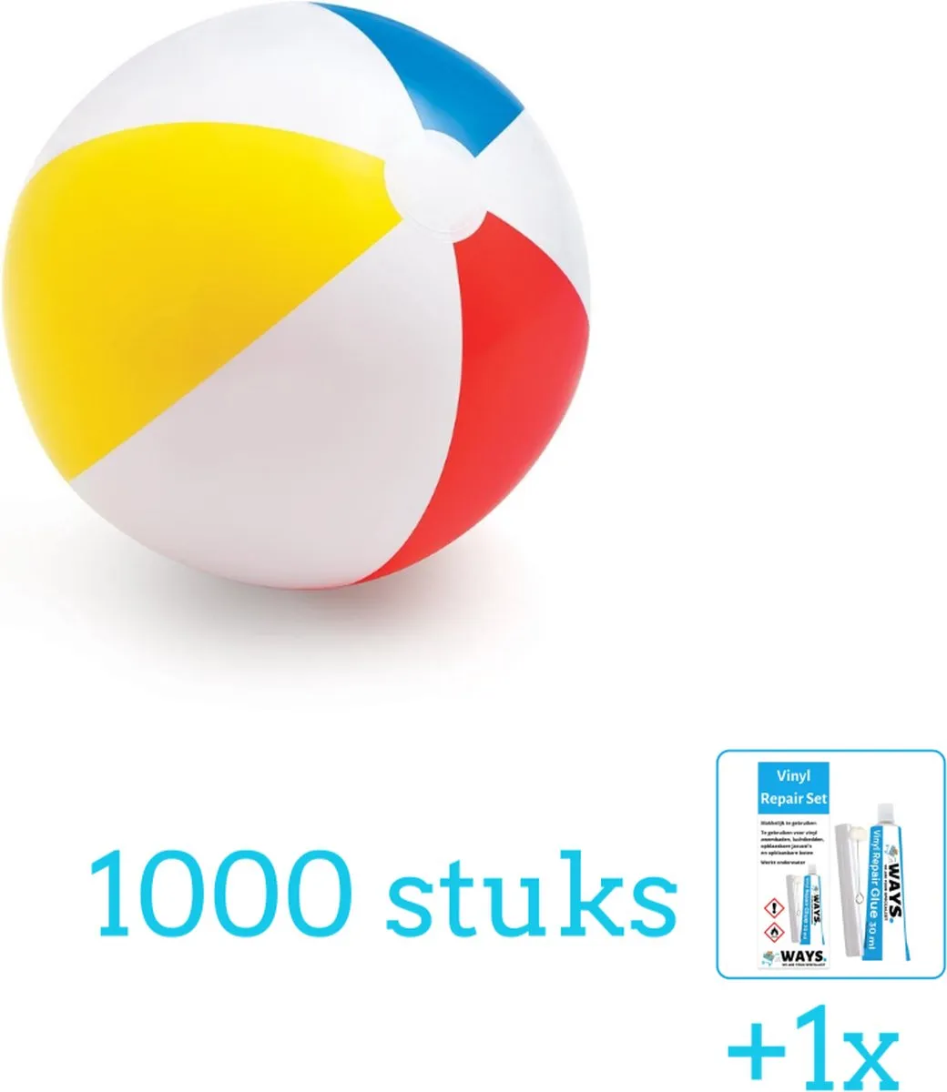 Intex Opblaasbare Strandbal Glossy 51cm