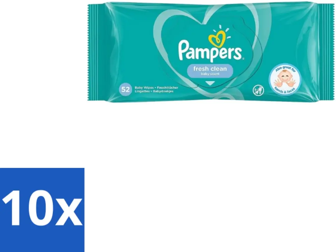 Pampers Fresh Clean Billendoekjes 52 Stuks