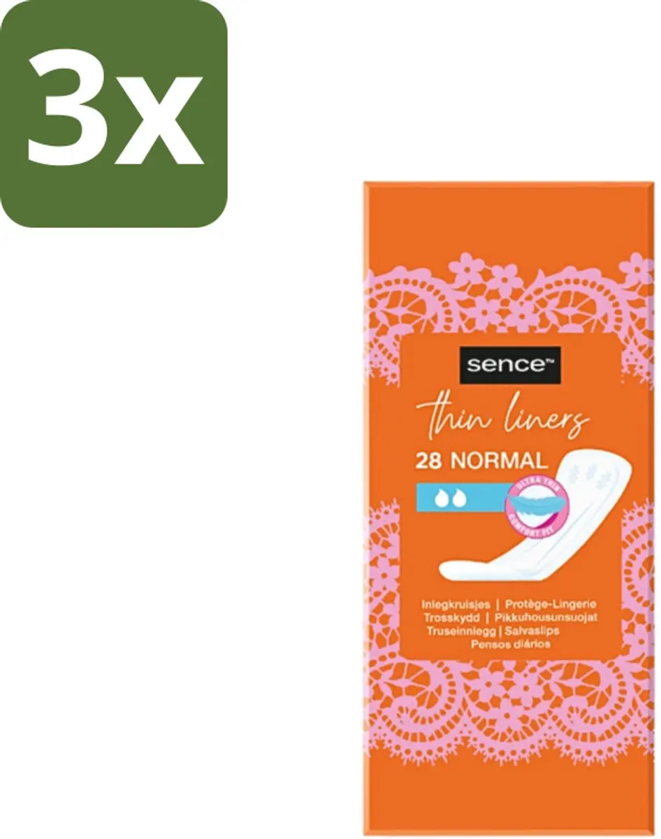 Sence Dagelijks Comfort Inlegkruisjes 28 Stuks - 3x
