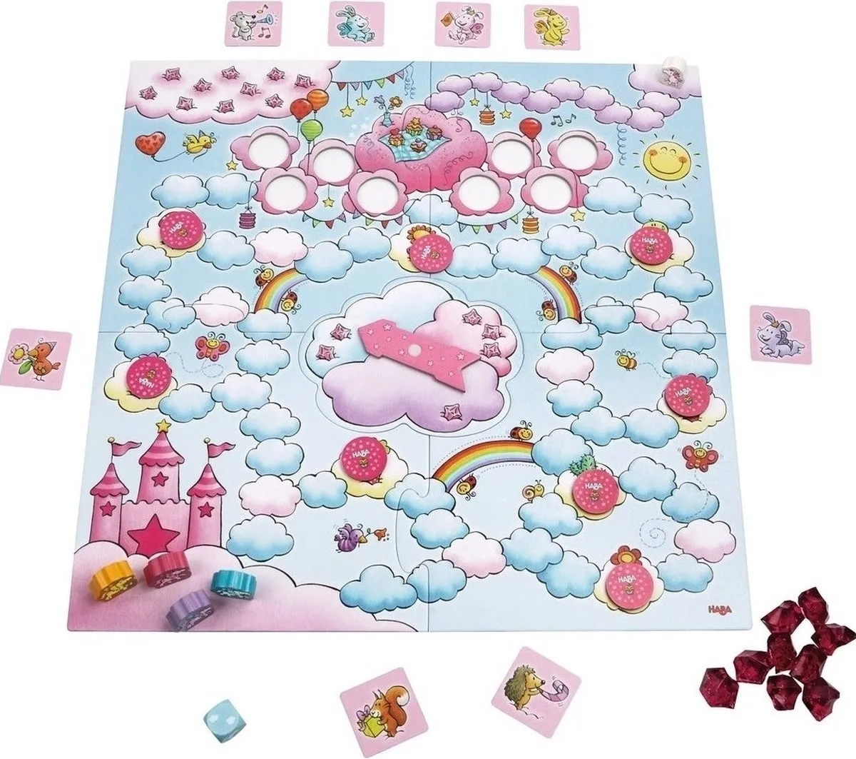 Haba Eenhoorn Party Rosalie Gezelschapsspel - 2-4 spelers - afbeelding 6 van 6