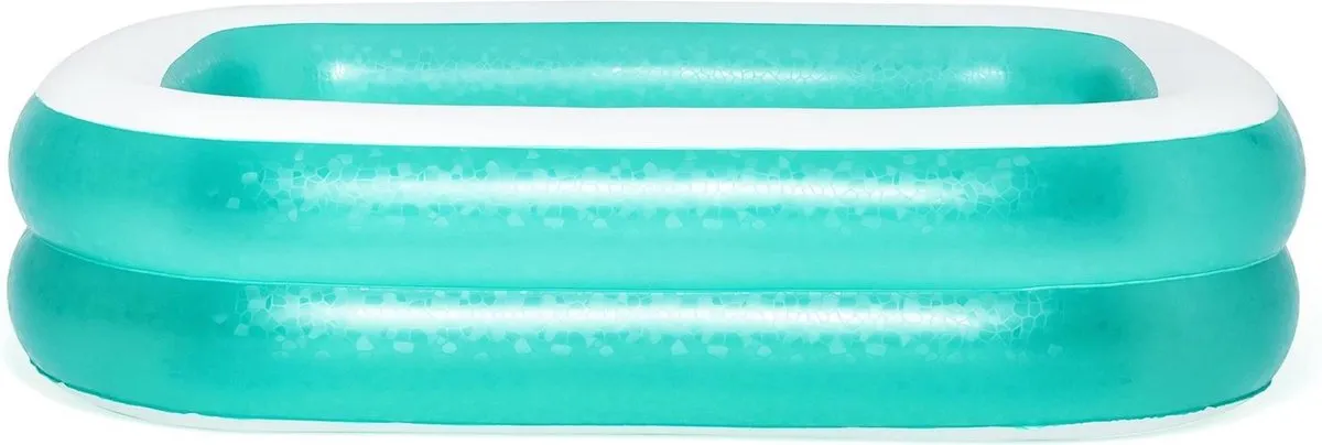 Bestway Vierkant Opblaasbaar Zwembad 201x150x51cm - 450L - Groen