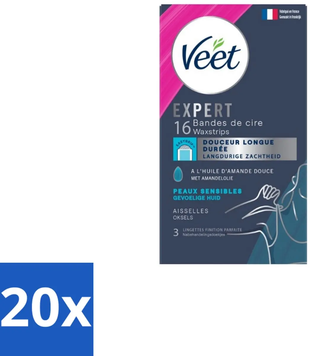Veet Ontharingsstrips Expert Gevoelige Huid Oksels