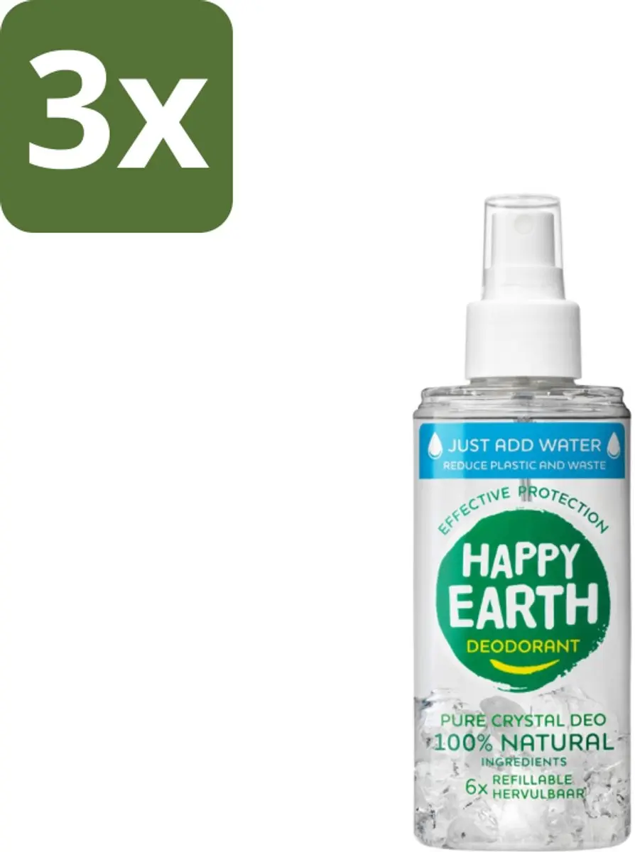 Happy Earth Just-Add-Water Deodorant 100ml