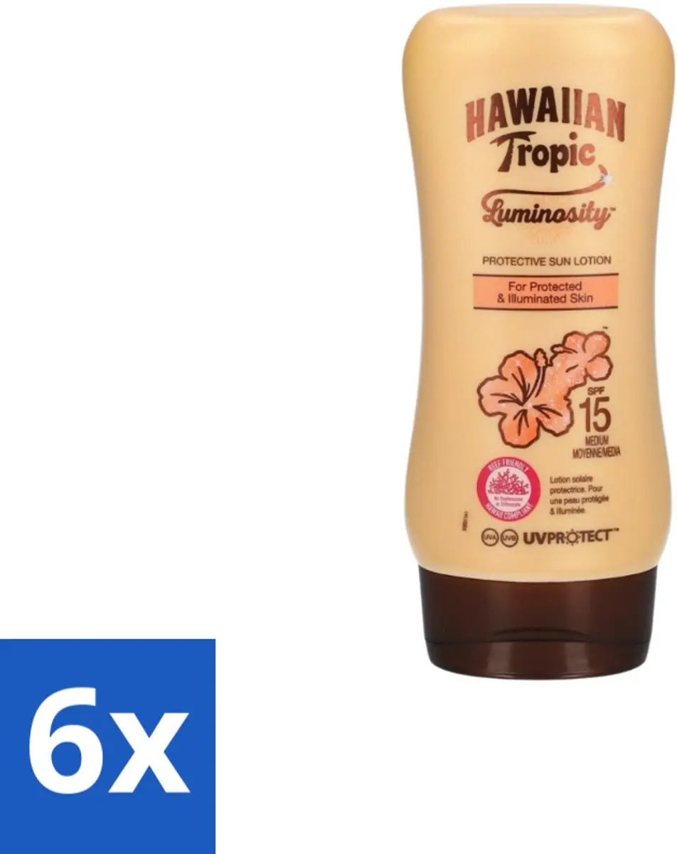 Hawaiian Tropic Luminosity Medium SPF15 Zonnebrandlotion 180ml