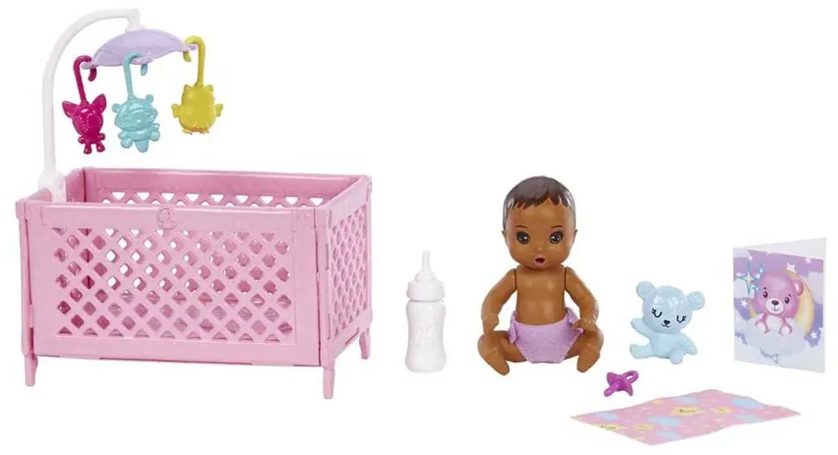 Barbie Skipper Babysitters Inc. Poppen & Speelset HJY34 - 1 Stuk - Roze