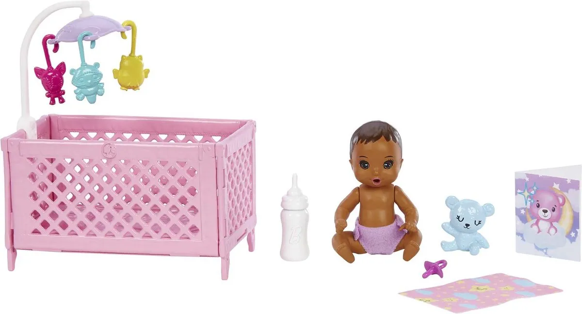 Barbie Skipper Babysitters Inc. Poppen & Speelset HJY34 - 1 Stuk - Roze