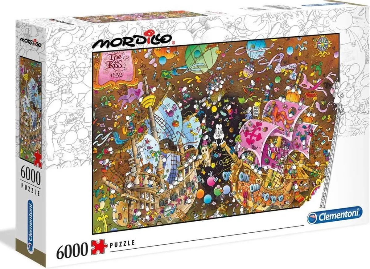 Clementoni Mordillo The Kiss Puzzel 6000 Stuks - Multi kleur