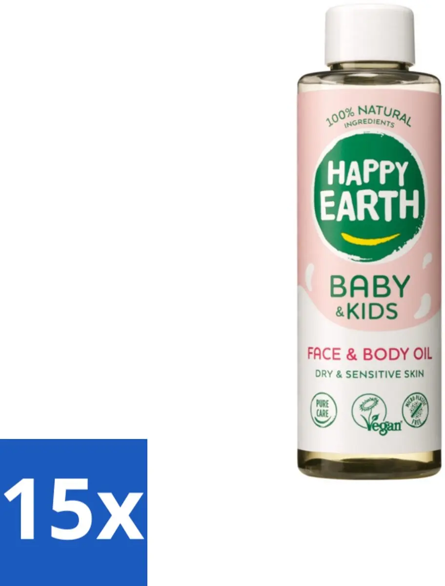 Happy Earth Baby & Kids Gezichts- en Lichaamsolie 150ml