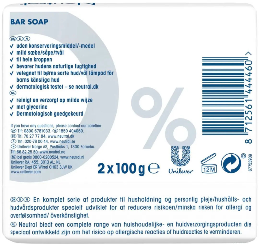Neutral Zeeptabletten 200g - 20 Stuks