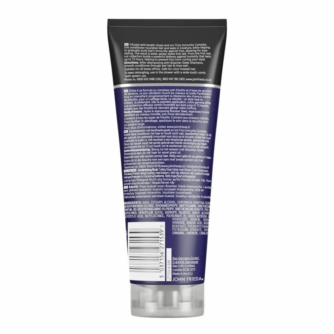 John Frieda Ease Conditioner 250ml - 3 Stuks