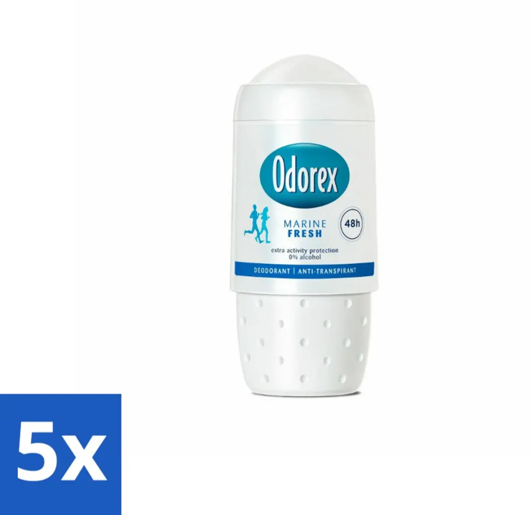 Odorex Deodorant Roller Marine Fresh 50ml - 250ml (5x50ml)