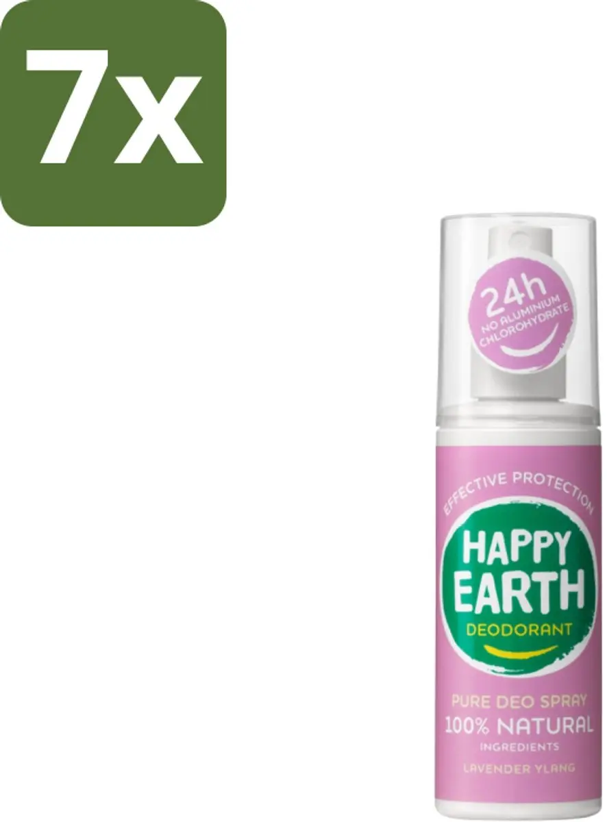 Happy Earth Deodorant Spray Lavender Ylang 100ml