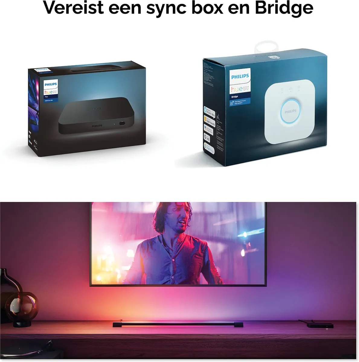 Philips Hue Play Gradient Light Tube 75cm - RGBW - afbeelding 6 van 6