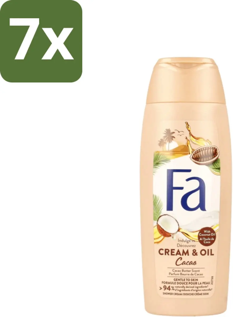 Fa Douchecrème Kokosnuss Kakaoboter - 250ml - 7 Stuks