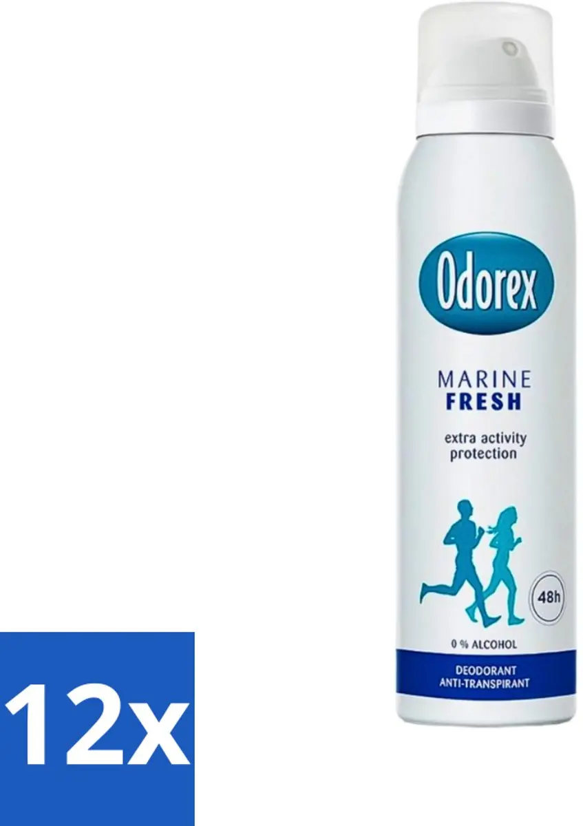 Odorex Deodorant Spray Marine Fresh 150ml - 12 Stuks