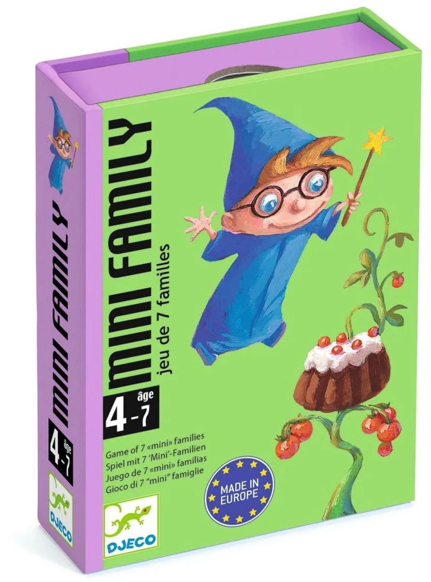 Djeco Mini Family Kaartspel DJ05101 - Kwartet - 2-4 spelers