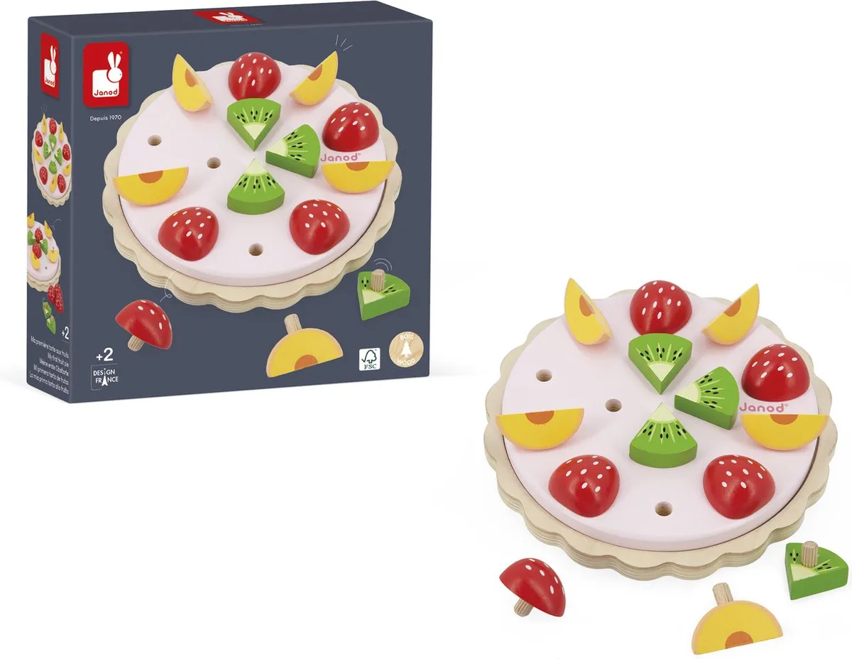 Janod Mijn Eerste Fruittaart Houten Speelset