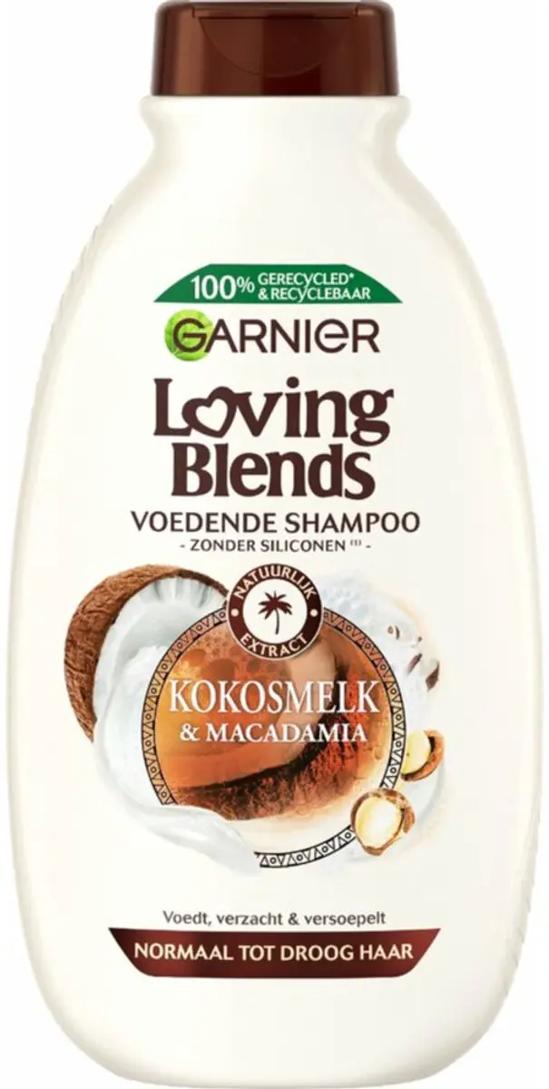 Garnier Loving Blends Kokosmelk & Macadamia Shampoo 300ml - 7 Stuks