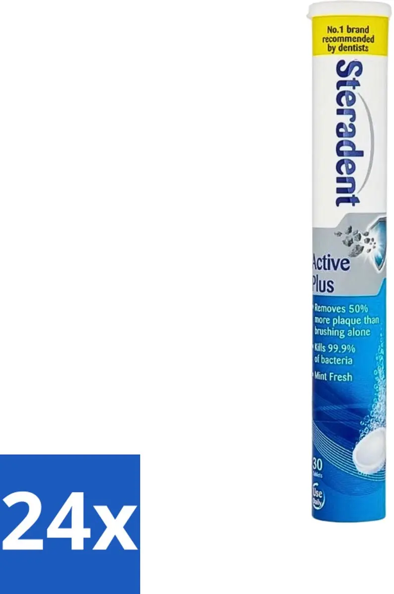 Steradent Active Plus Reinigingstabletten 30 Stuks