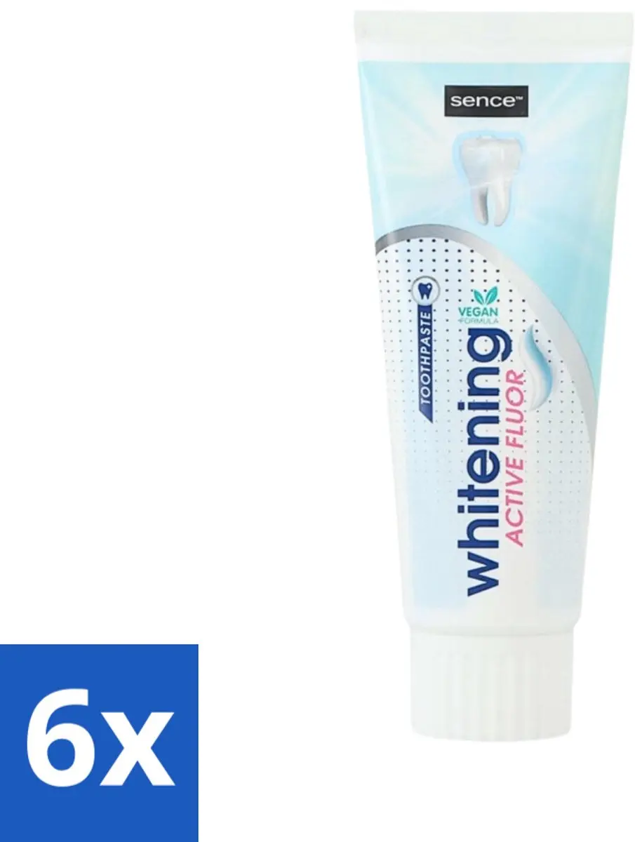 Sence Whitening Tandpasta 450ml (6x75ml)