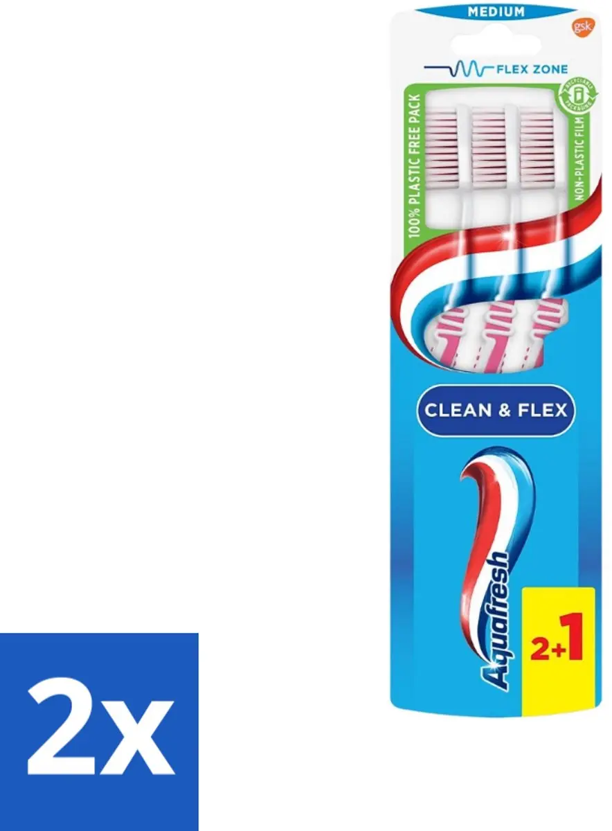 Aquafresh Clean & Flex Tandenborstel Medium