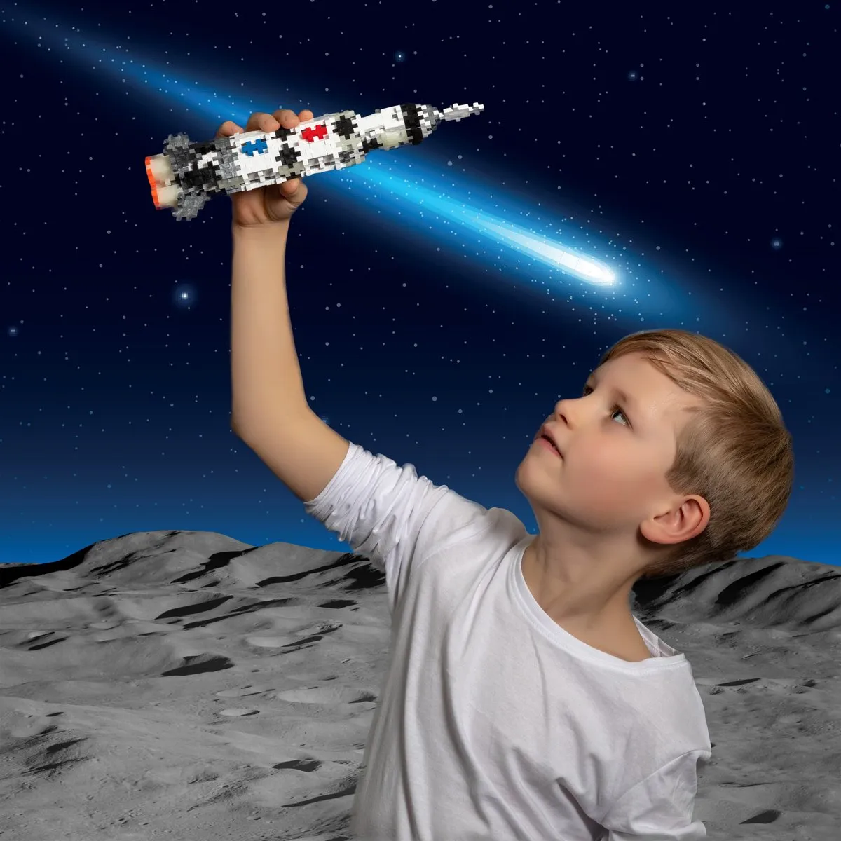 Plus-Plus Saturn V Raket Bouwset 240-delig - 4182