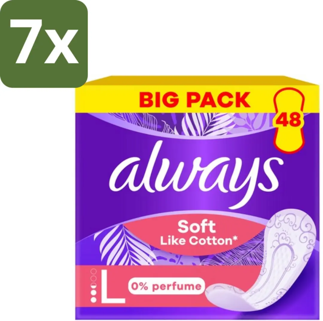 Always Soft Like Cotton Inlegkruisjes 0% Parfum