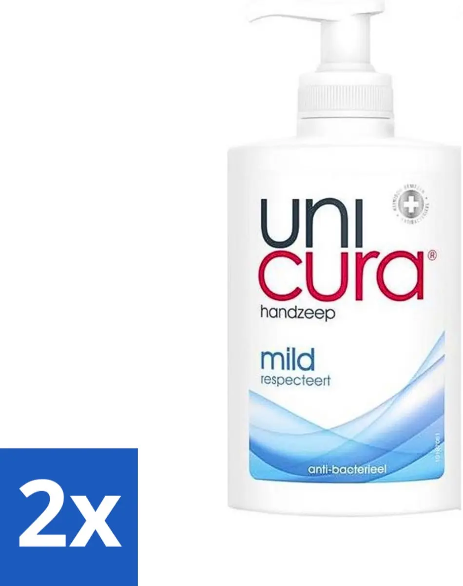 Unicura Vloeibare Handzeep Mild 250ml - 2 Stuks