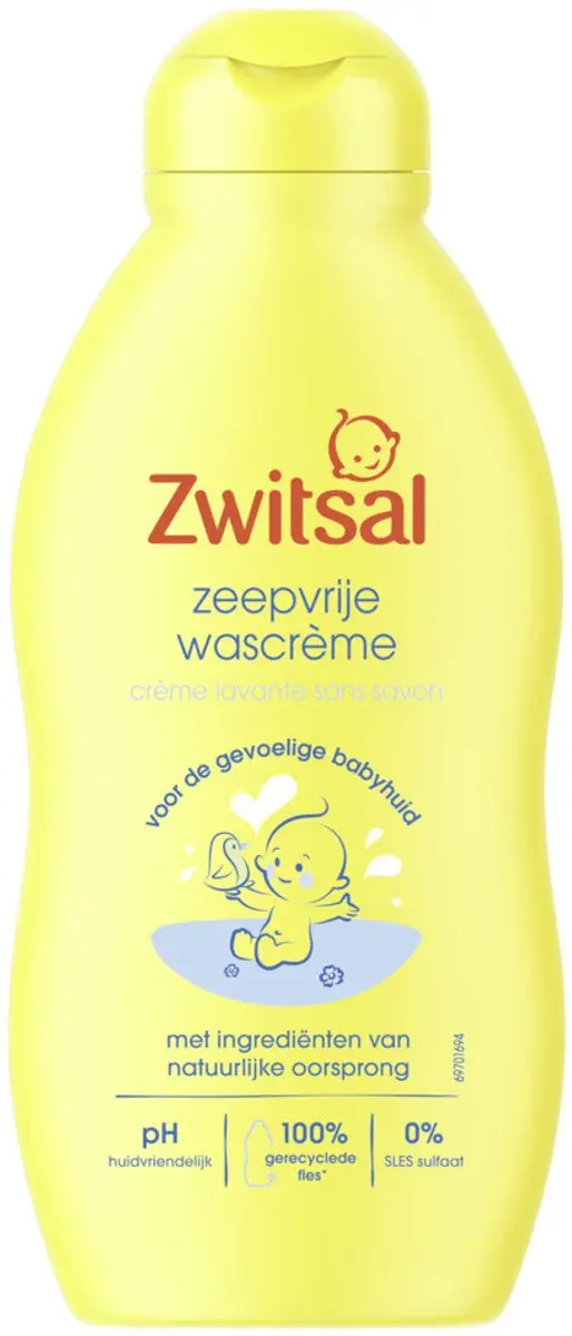Zwitsal Zeepvrije Wascrème 200ml - 2 Stuks