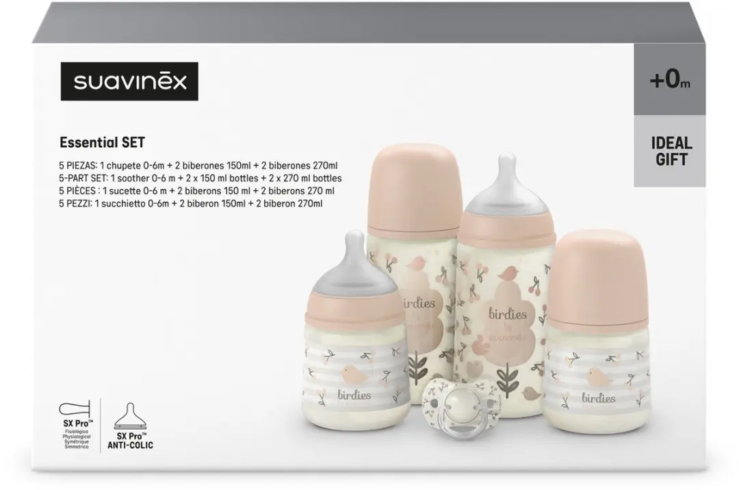 Suavinex Birdies Pasgeborenenset Roze