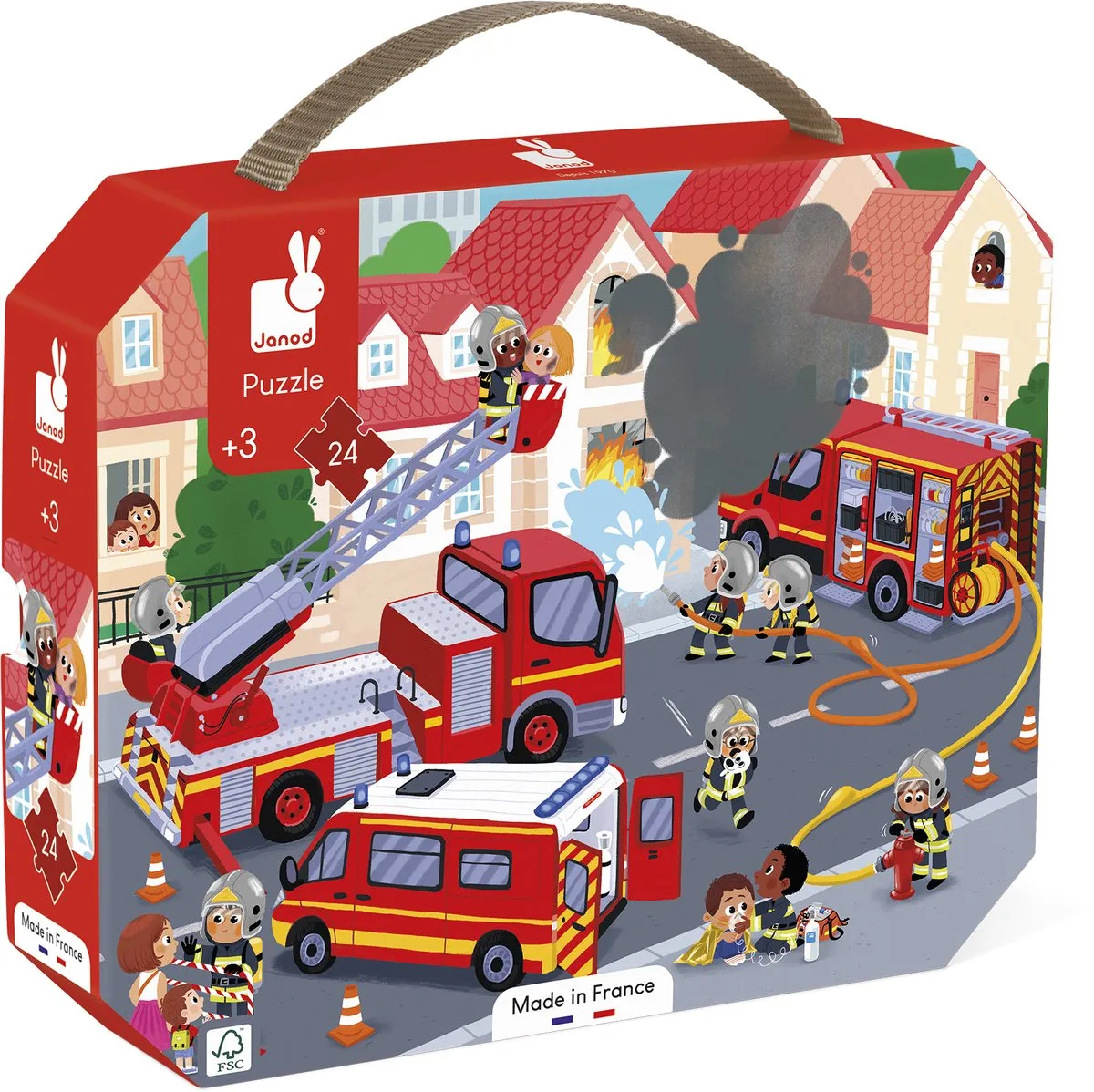 Janod Puzzel De Brandweer 24 Stuks