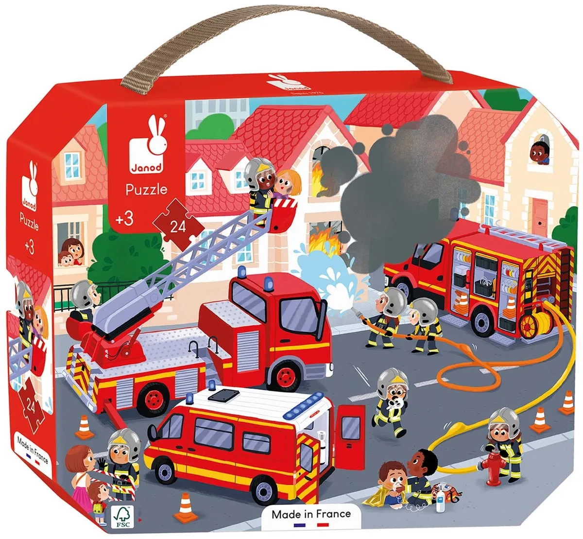 Janod Puzzel De Brandweer 24 Stuks - MPN 2605