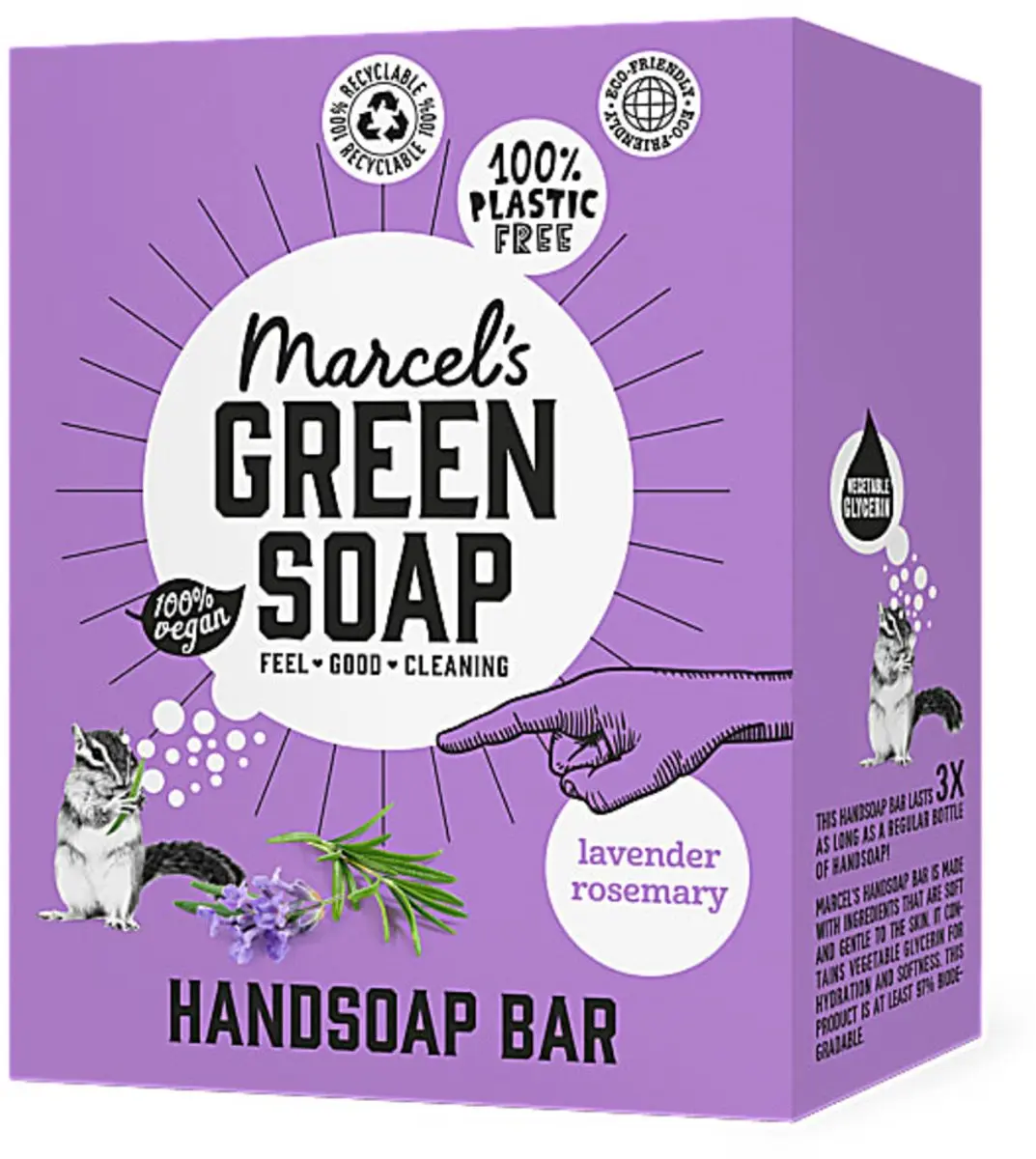 Marcel's Green Soap Handzeep Bar Lavendel & Rozemarijn 20 Stuks