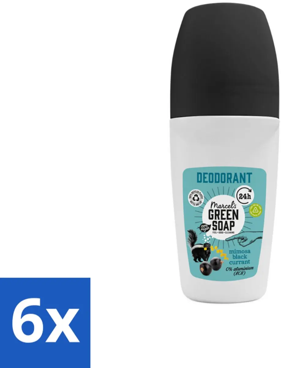 Marcel's Green Soap Deodorant Roller Mimosa & Blackcurrant 50ml