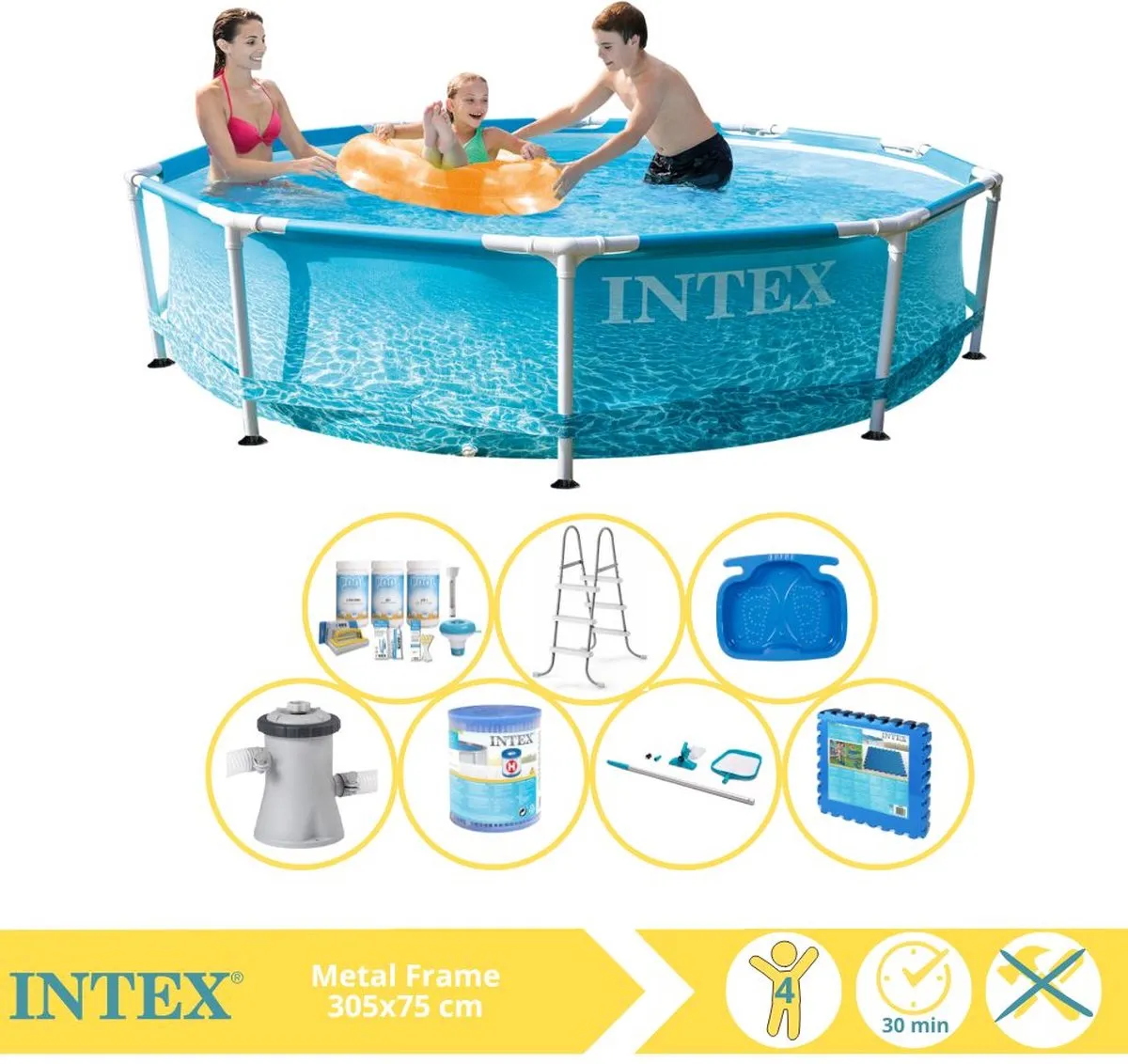 Intex Metal Frame Zwembad 305x76cm