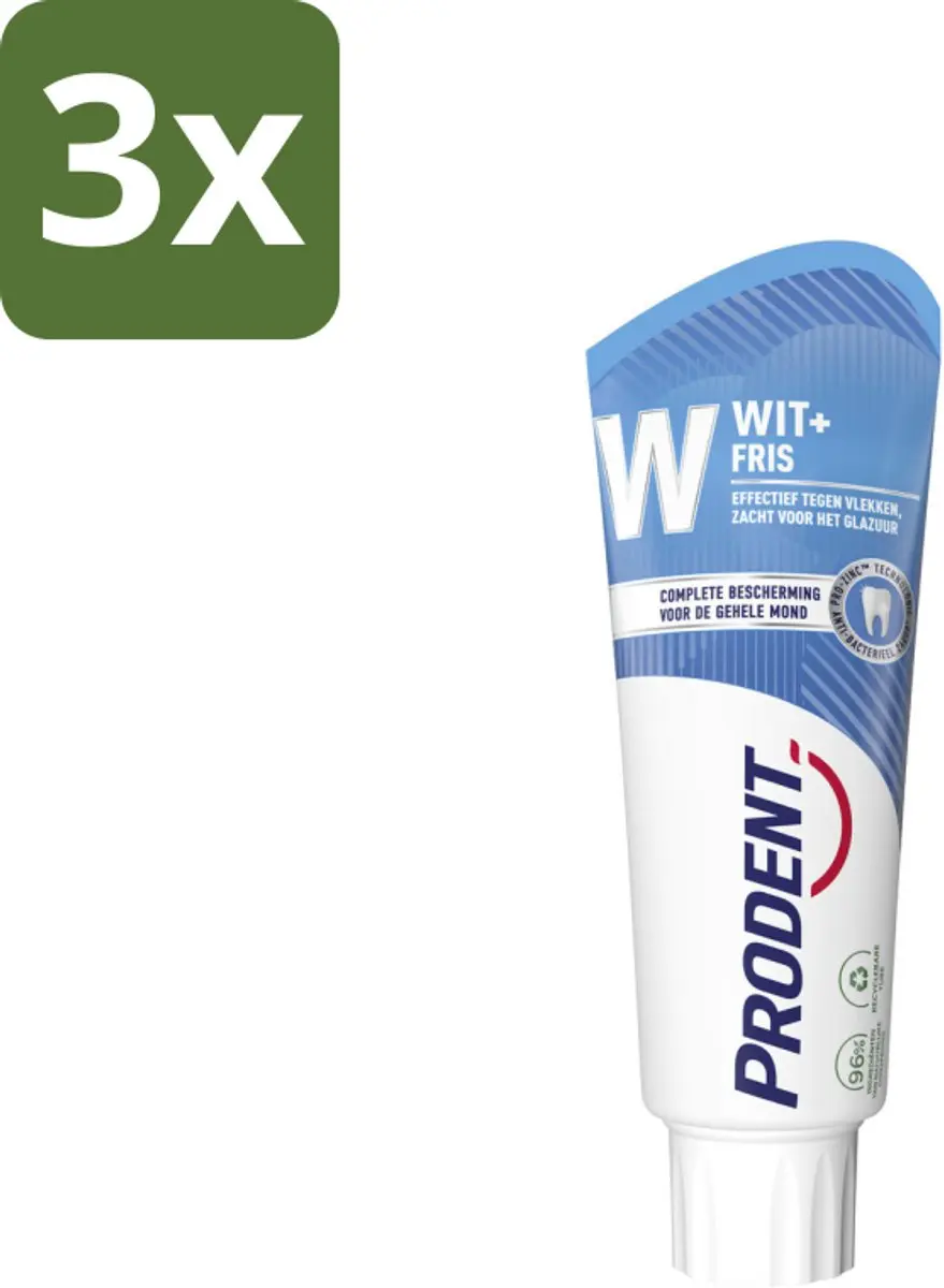 Prodent Tandpasta Wit + Fris Complete Bescherming 75ml