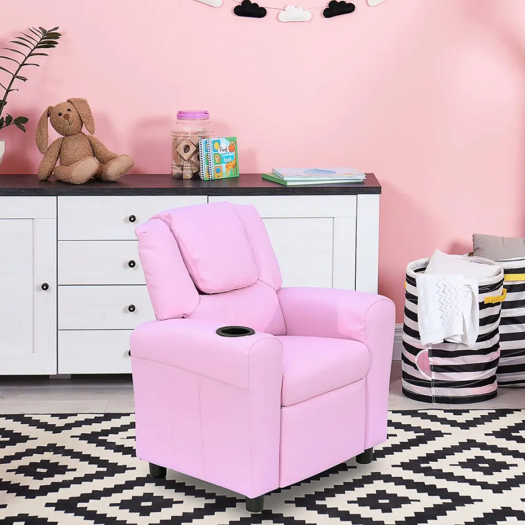 Homcom Kinderfauteuil Mini Roze